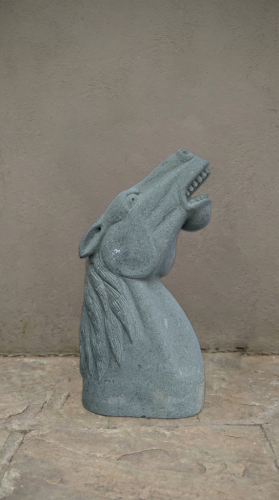HORSE HEAD GREESTONE 100CM